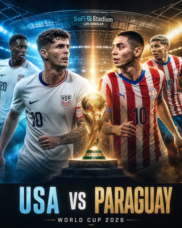 United States vs Paraguay — match poster