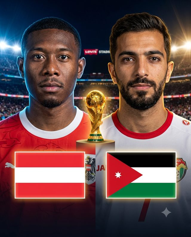 Austria vs Jordan — match poster