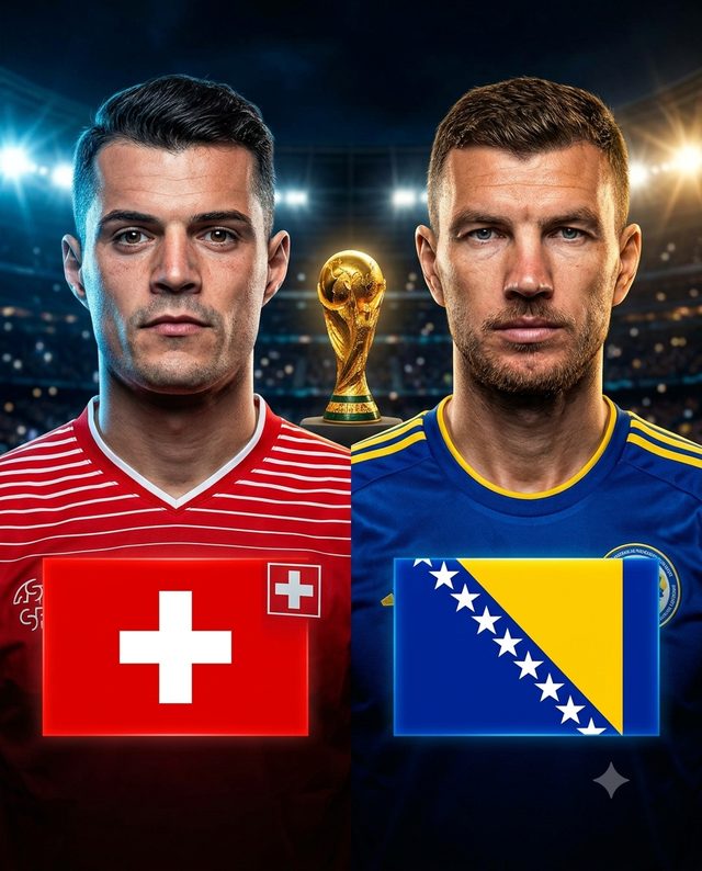 Switzerland vs Bosnia and Herzegovina — match poster