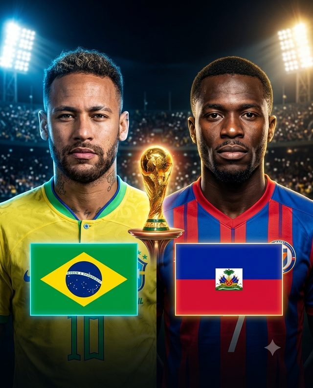 Brazil vs Haiti — match poster