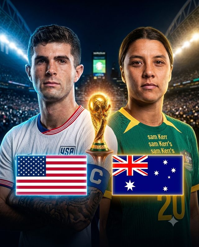 United States vs Australia — match poster