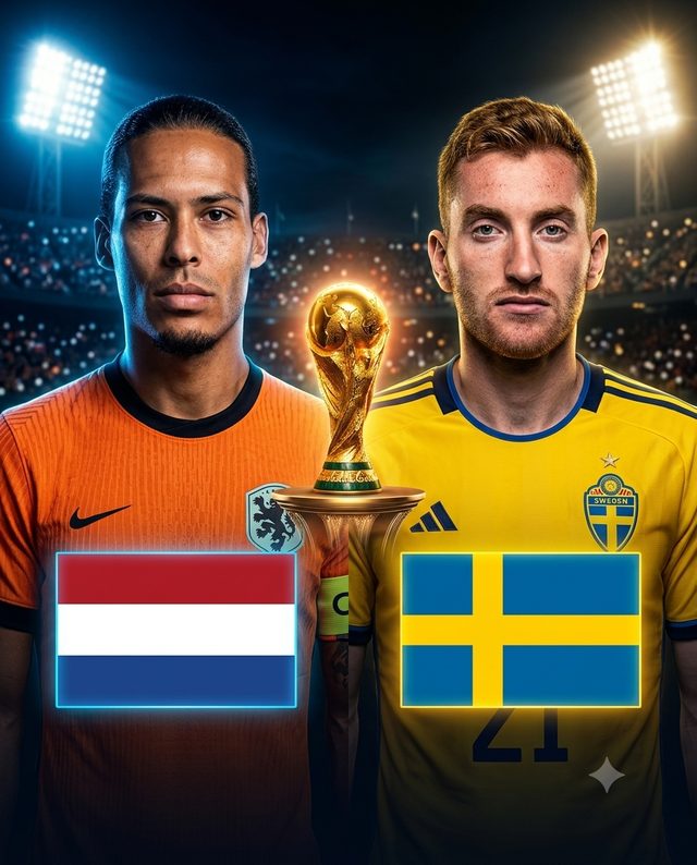 Netherlands vs Sweden — match poster