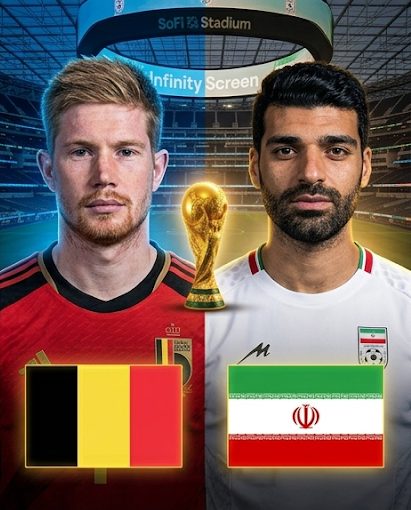 Belgium vs Iran — match poster